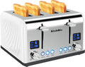 GHLLW 4-Slice Dual-Control Digital Toaster