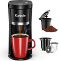GHLLW Compact Single-Serve Pod and Ground Coffee Maker