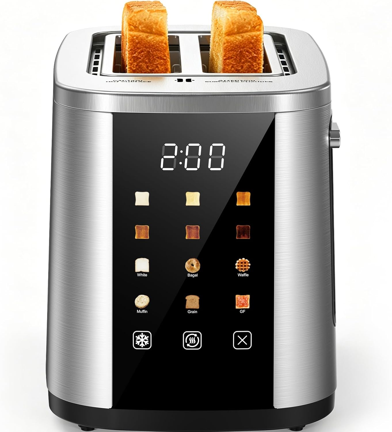 GHLLW 2-Slice Touchscreen Toaster with Wide Slots