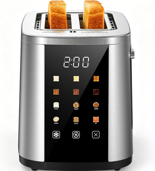 GHLLW 2-Slice Touchscreen Toaster with Wide Slots