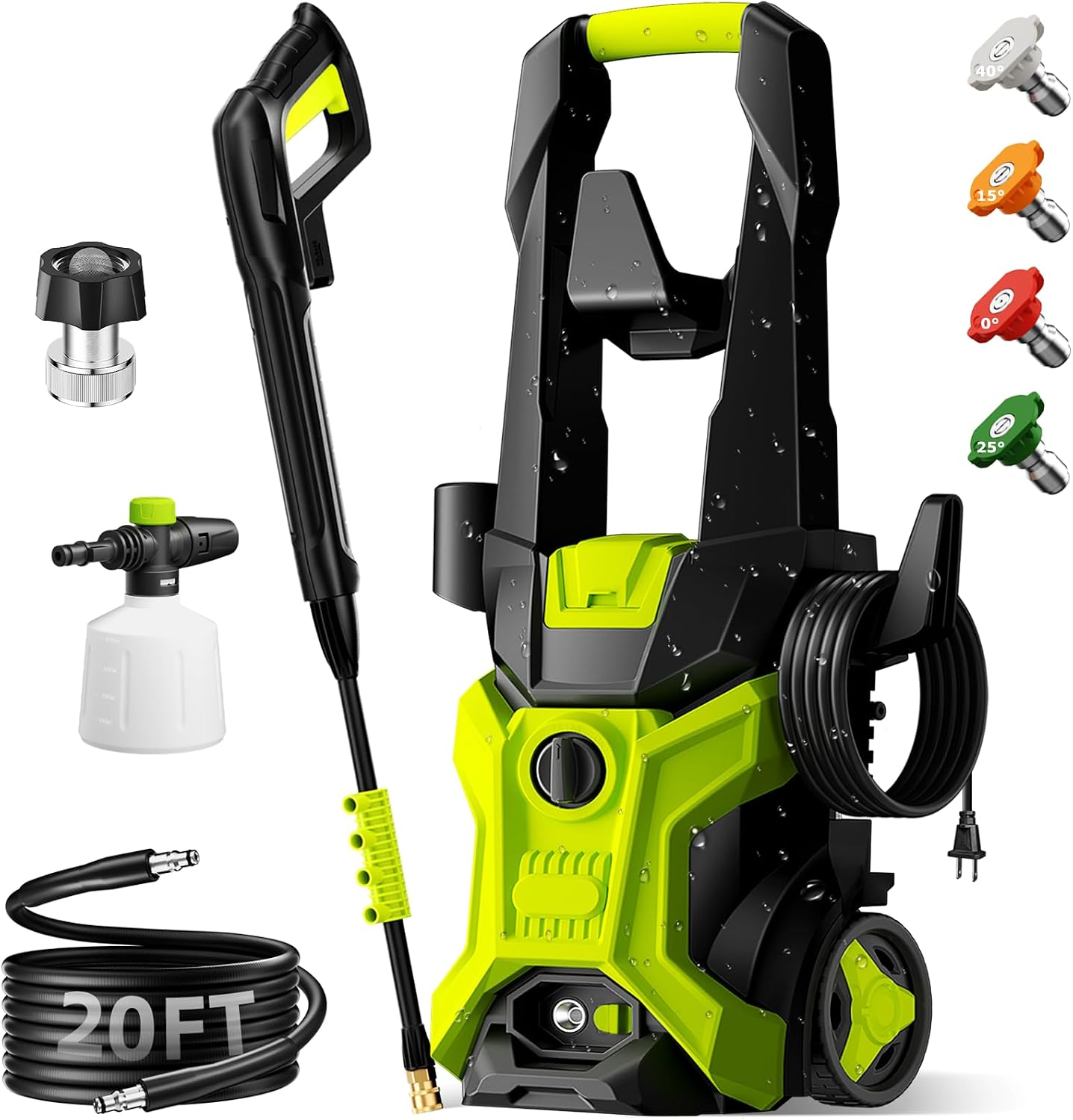 GHLLW 5000 PSI Electric Pressure Washer with Soap Tank